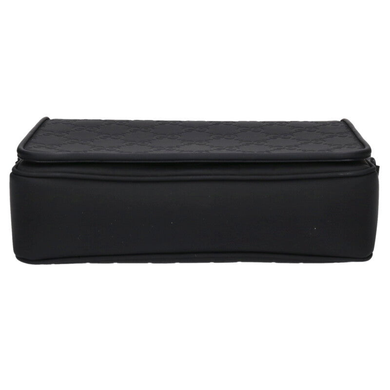 GUCCI GG Medium Messenger Shoulder Bag Black Size ONE SIZE