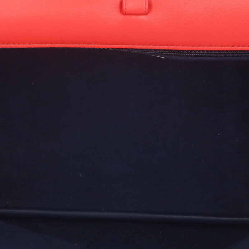 CHANEL Matelassé Classic Double Flap Red/Gold Size ONE SIZE