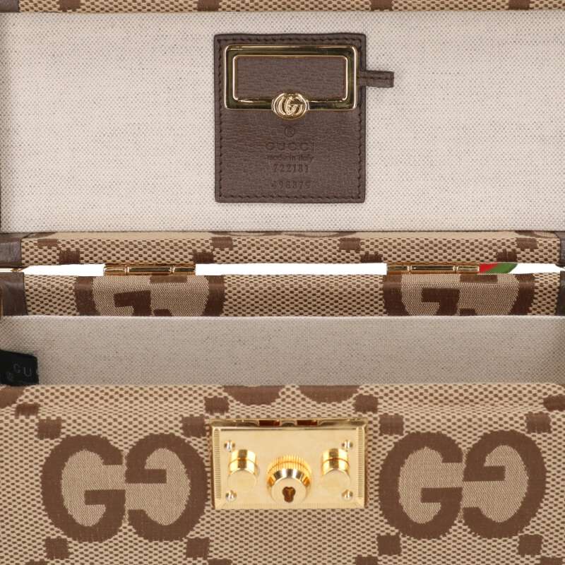 GUCCI GG Supreme Beauty Case Beige Size ONE SIZE