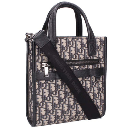 DIOR Oblíque North South Shoulder Bag Navy Size ONE SIZE