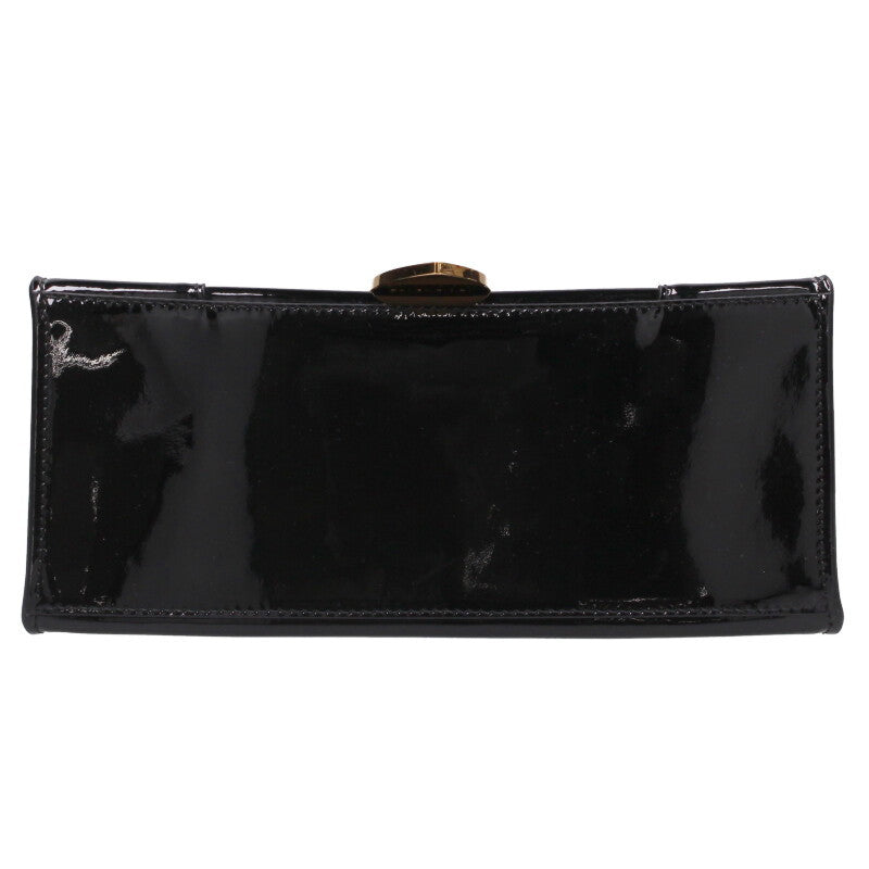 Balenciaga Leather Shoulder Bag Black x Gold