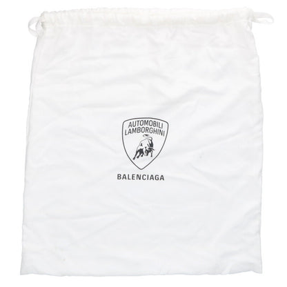Balenciaga Leather Shoulder Bag Black x Gold
