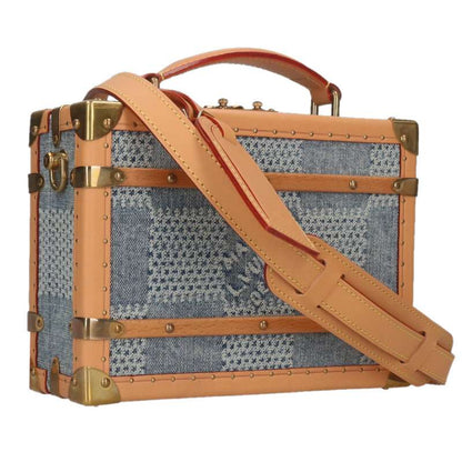 LOUISVUITTON N40626 Handle Trunk Damier Denim Bag Indigo