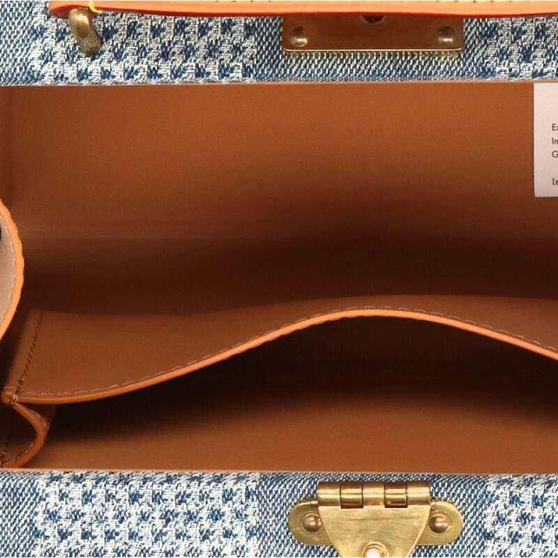 LOUISVUITTON N40626 Handle Trunk Damier Denim Bag Indigo