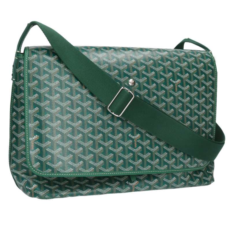 GOYARD Capetian MM Herringbone Green Size ONE SIZE