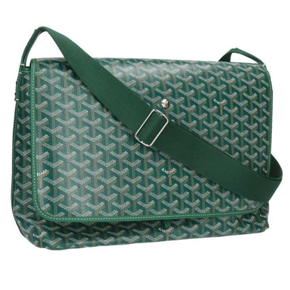 GOYARD Capetian MM Herringbone Green Size ONE SIZE