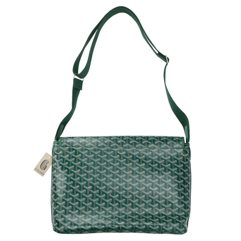 GOYARD Capetian MM Herringbone Green Size ONE SIZE