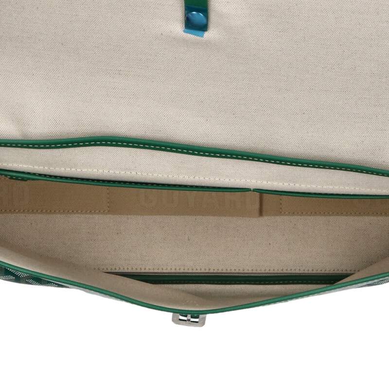 GOYARD Capetian MM Herringbone Green Size ONE SIZE