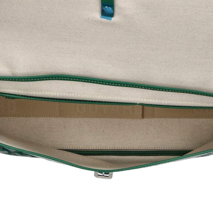 GOYARD Capetian MM Herringbone Green Size ONE SIZE