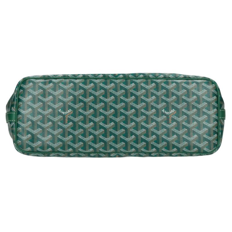 GOYARD Capetian MM Herringbone Green Size ONE SIZE