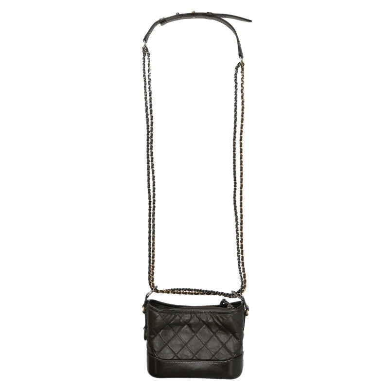 CHANEL Gabrielle Small Hobo Leather Shoulder Size ONE SIZE