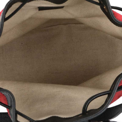 GUCCI GG Velvet Bucket Shoulder Bag Red Size ONE SIZE