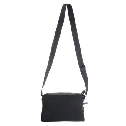 PRADA Re-Nylon Saffiano Leather Shoulder Bag Size ONE Black