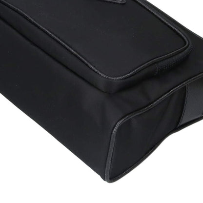 PRADA Re-Nylon Saffiano Leather Shoulder Bag Size ONE Black