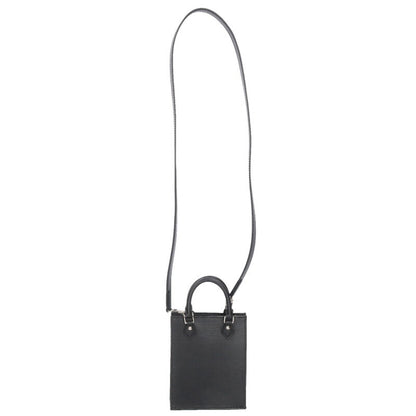 LOUISVUITTON Petite Sac Plat Epi Leather Black Size ONE SIZE