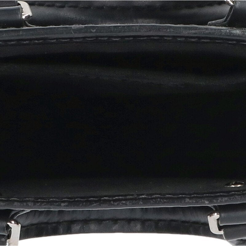 LOUISVUITTON Petite Sac Plat Epi Leather Black Size ONE SIZE