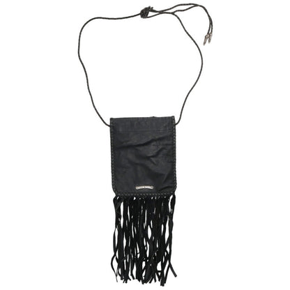 Chrome Hearts Hippie Fringe Leather Bag Black Size ONE SIZE