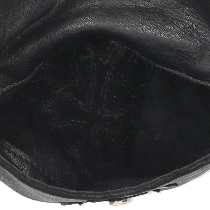 Chrome Hearts Hippie Fringe Leather Bag Black Size ONE SIZE