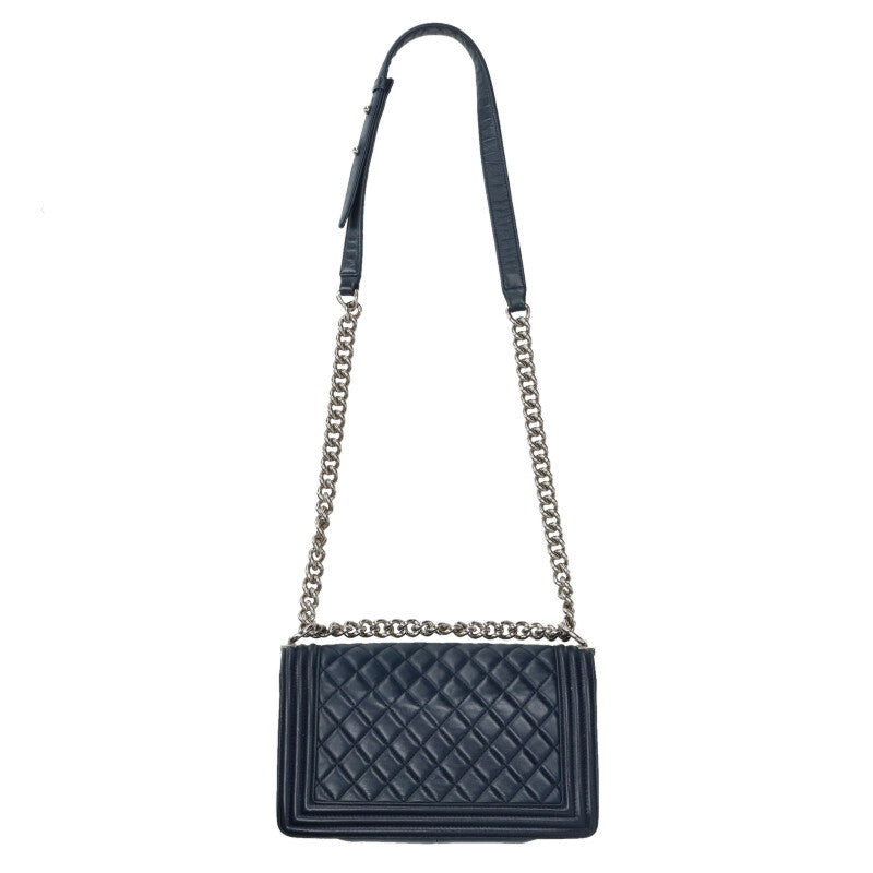 CHANEL Boy Chanel 25 Lambskin Chain Bag Size ONE SIZE