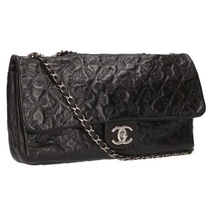 CHANEL Matelasse Icon Leather Chain Shoulder Size ONE SIZE