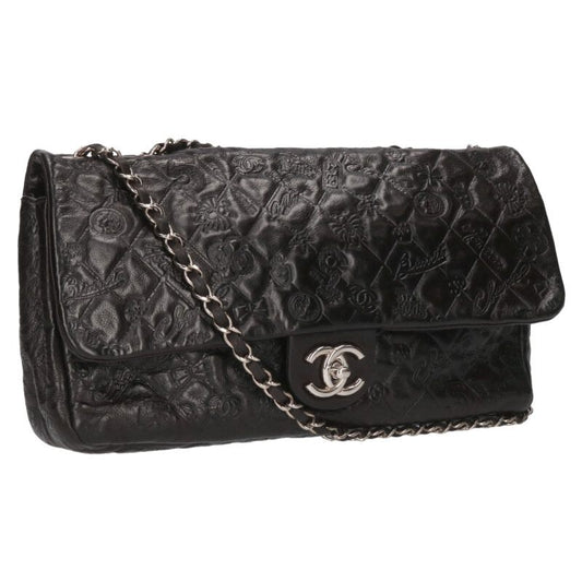 CHANEL Matelasse Icon Leather Chain Shoulder Size ONE SIZE