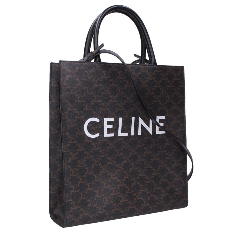 CELINE Triomphe Medium Vertical Cabas 2-Way Size ONE SIZE