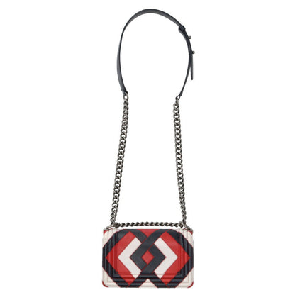 CHANEL Boy Chanel 20 Argyle Patchwork Chain Size ONE SIZE