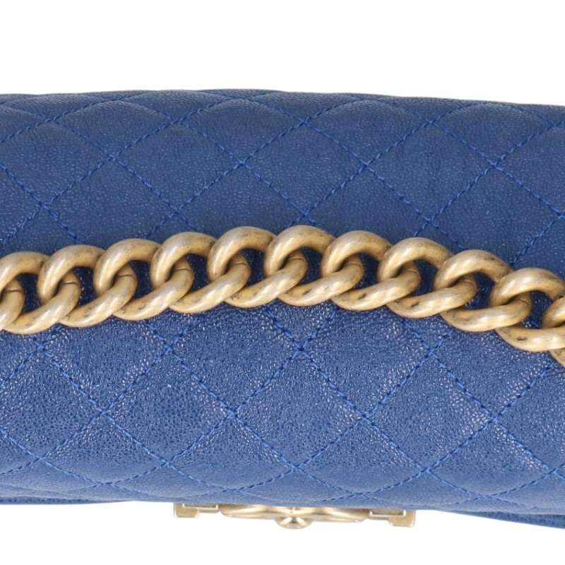 CHANEL Boy Chanel 25 Caviar Leather Chain Size ONE SIZE