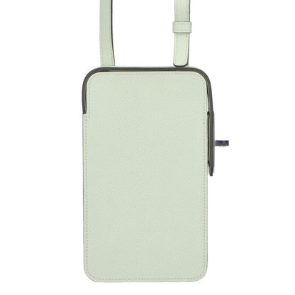 HERMES Acabox Silver HW Mobile Case Shoulder Size ONE SIZE