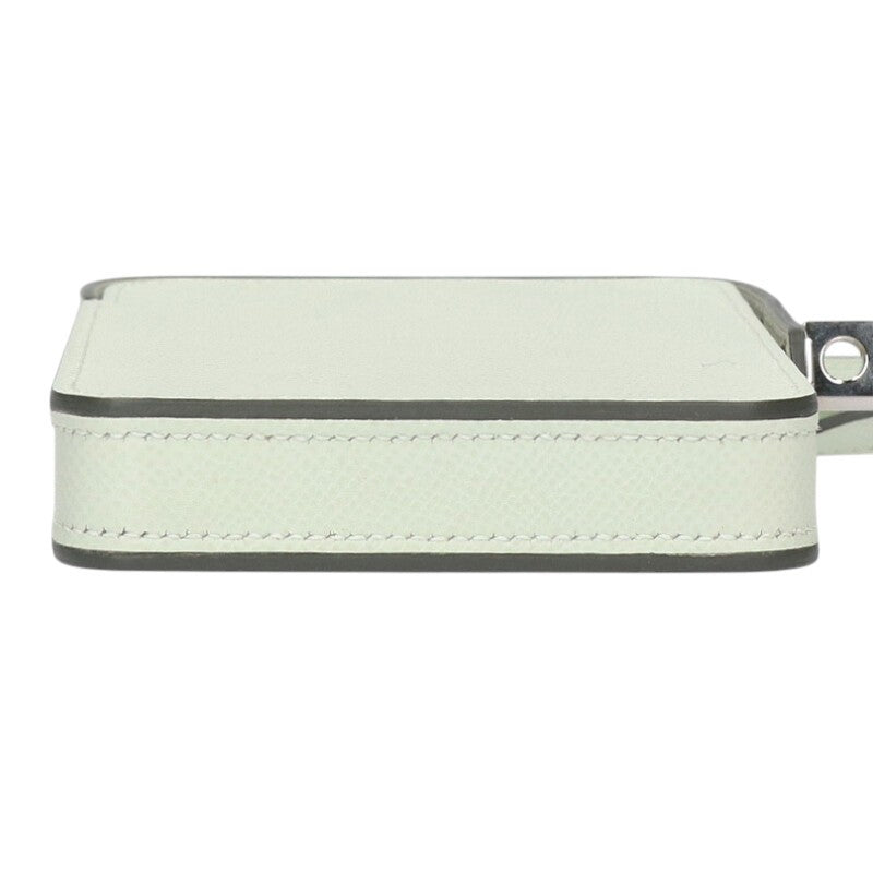 HERMES Acabox Silver HW Mobile Case Shoulder Size ONE SIZE