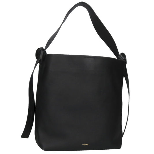 JILSANDER Leather Shoulder Bag Black Size ONE SIZE