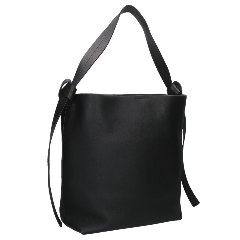 JILSANDER Leather Shoulder Bag Black Size ONE SIZE