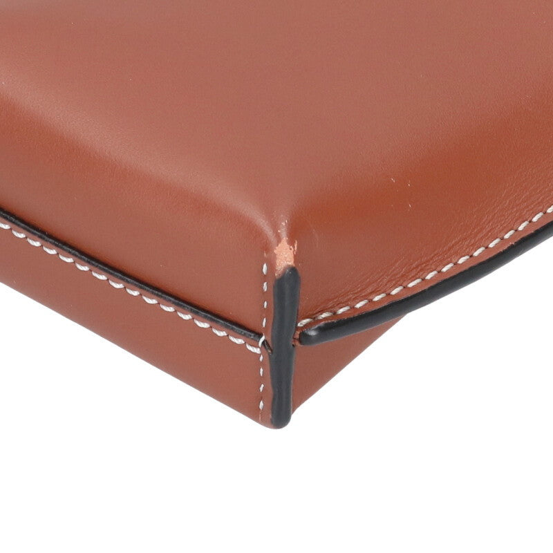 LOEWE Gate Pocket Anagram Leather Shoulder Bag Size ONE SIZE
