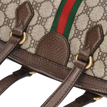 Balenciaga x Gucci The Hacker Project GG pattern canvas shoulder bag