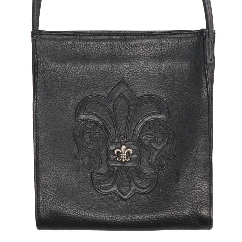 Chrome Hearts SQ PKT BS Fleur Leather Shoulder