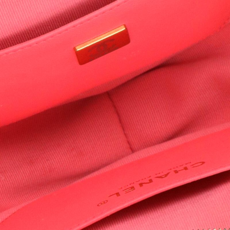 CHANEL Heart Quilted Leather Shoulder Bag Pink Size ONE SIZE