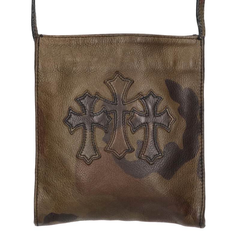 Chrome Hearts SQ PKT 3 Cross Patch Leather Size ONE SIZE