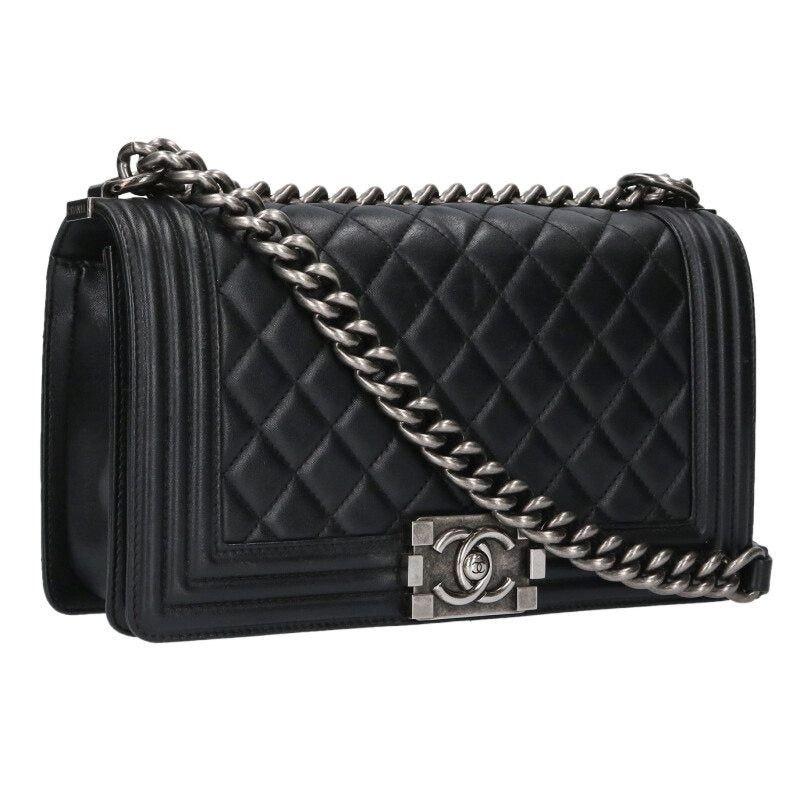 CHANEL Boy Chanel 25 Lambskin Chain Shoulder Size ONE SIZE