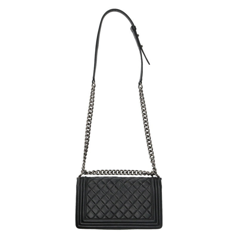 CHANEL Boy Chanel 25 Lambskin Chain Shoulder Size ONE SIZE