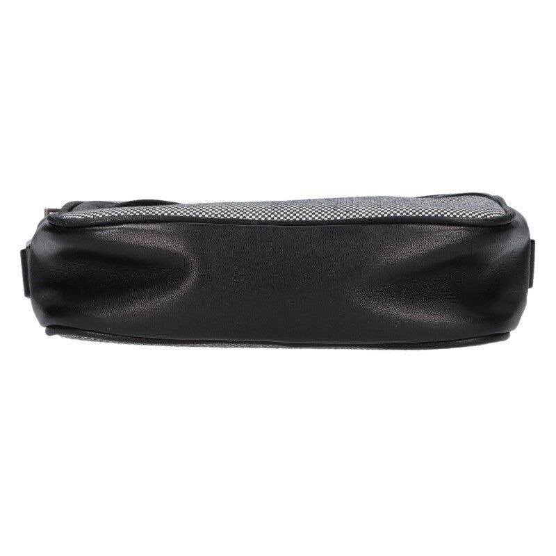 Saint Laurent Paris x Canvas Leather shoulder bag Grey x Black One Size