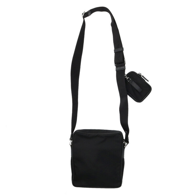 PRADA Re-Nylon Leather Pouch Shoulder Bag Size ONE SIZE