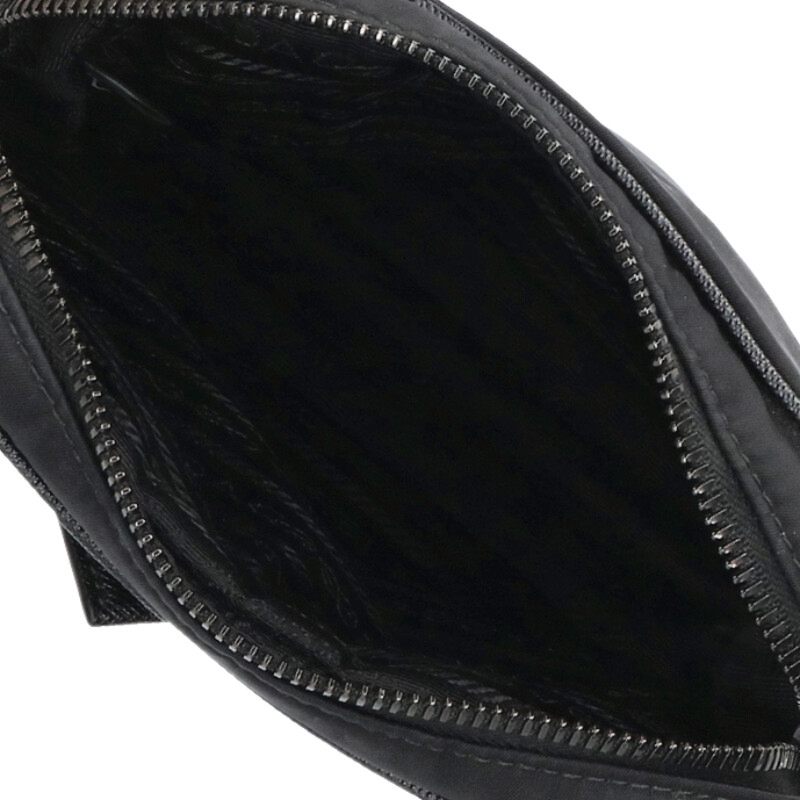 PRADA Re-Nylon Leather Pouch Shoulder Bag Size ONE SIZE