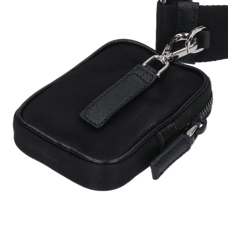 PRADA Re-Nylon Leather Pouch Shoulder Bag Size ONE SIZE
