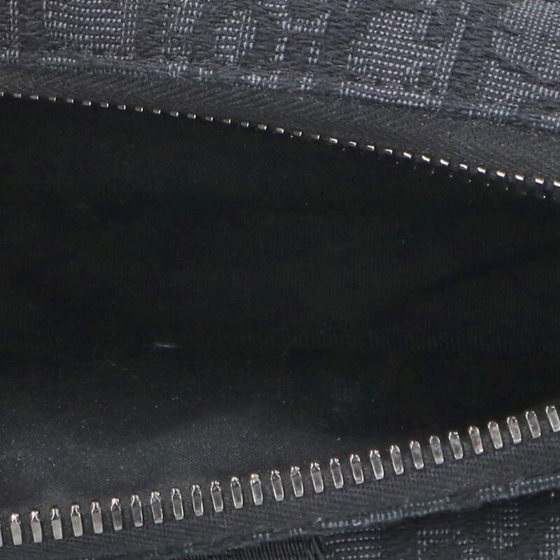 DIOR Oblique Canvas Shoulder Bag Black Size ONE SIZE