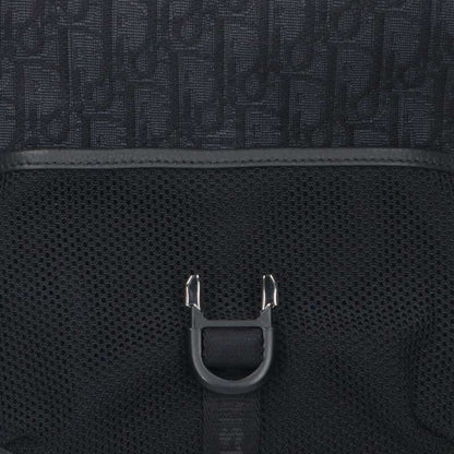 DIOR Oblique Canvas Shoulder Bag Black Size ONE SIZE