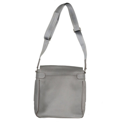 Louis Vuitton Miro Taiga Leather Shoulder Bag Gray