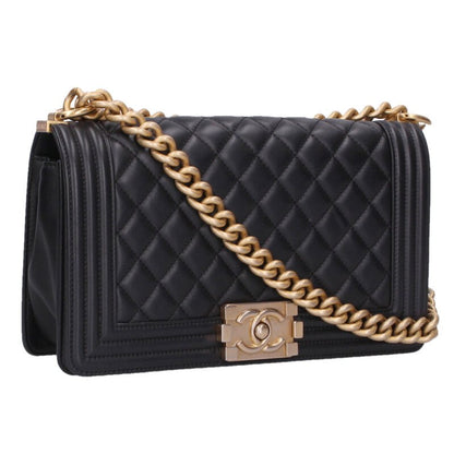 CHANEL Boy Chanel 25 Lambskin Chain Bag Multi Size ONE SIZE
