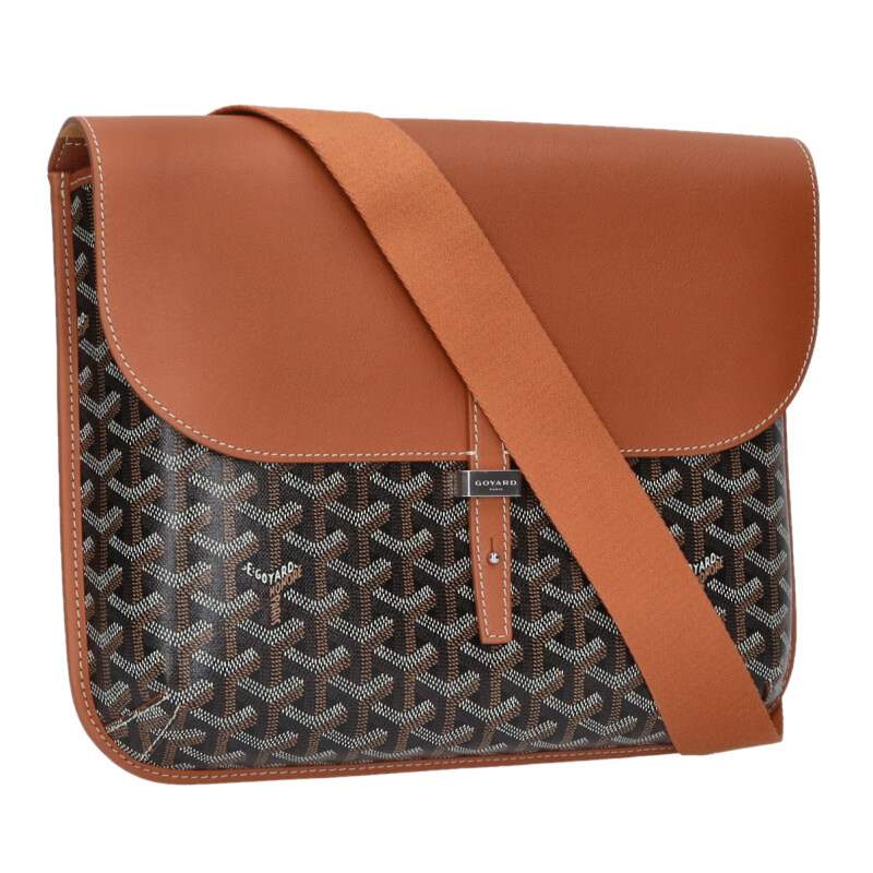 GOYARD Croisiere PVC Messenger Bag Brown Size ONE SIZE