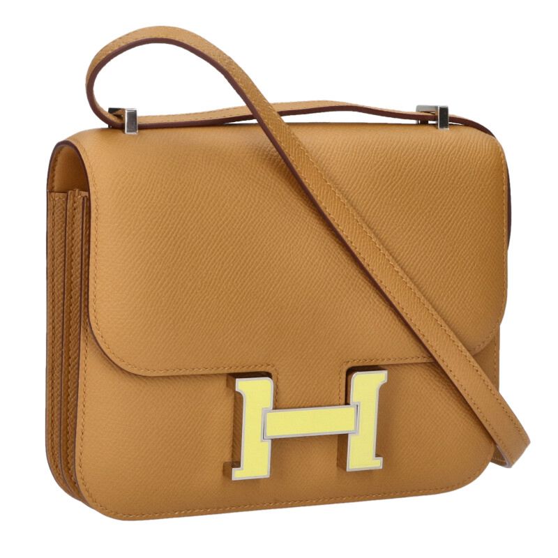HERMES Constance Mini Epsom Shoulder Bag Brown Size ONE SIZE