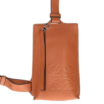 LOEWE Vertical T Pocket Leather Bag Brown Size ONE SIZE